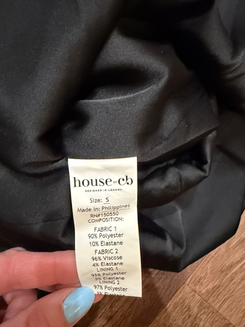 House Of Cb Athena Long Sleeve Stretch Crepe Gown - Picture 6 of 8